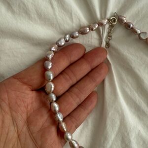 Chic Pink baroque natural freshwater Pearl 16-18” necklace - NWOT